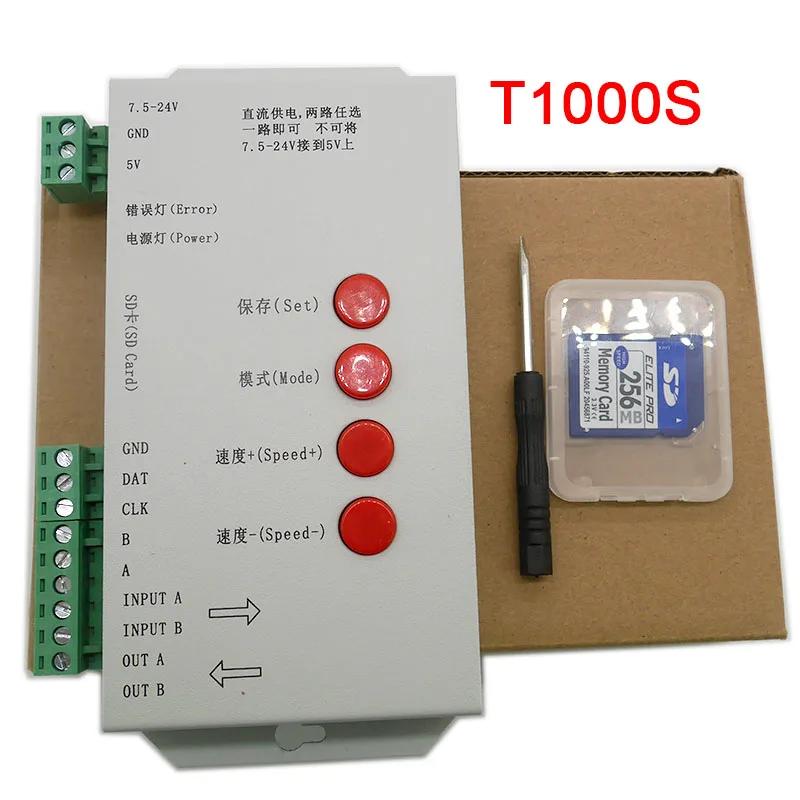 T1000S SD ī RGB ICLED Ʈ Ʈѷ, Ʈ   ġ T-1000S, 5V  24V, 12V, WS2801, WS2811, WS2812B, LPD6803, 2048 ȼ